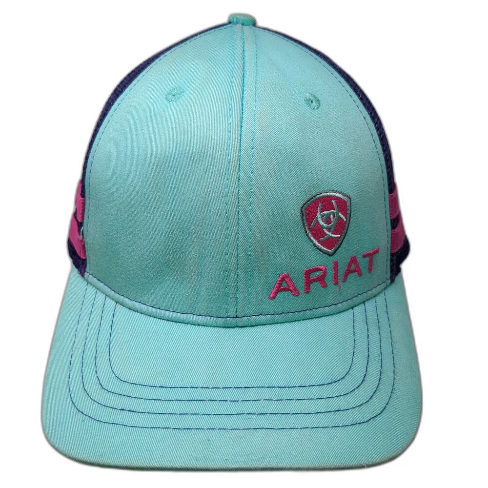 Ariat Trucker Hat Blue One Size Mesh Snapback Equestrian Western Pink Purple